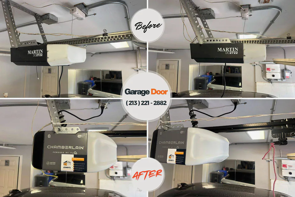 Before and after: garage door repair West Homestead, PA